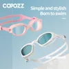 zwembril COPOZZ HD verstelbare zwembril anti-condens UV-bescherming zwembril professionele siliconen zwembril voor heren 230616