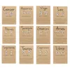 12 Constellation Stud örhängen Kvinnor Silverguldörhängen Fashion Jewel Girl Girls Birthday Present