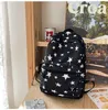 School Bags 2023 Full Star Print Nylon Backpack Fashion Young Boys And Girls Teenage High-capacity Shoulder Bag Bookbag