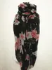 Cachecóis Feminino Morning Glory Estampa Foulard Pequena Flor Elegante Lenço Bandana Protetor Solar Viagem de Verão Hijab Xaile