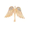 Broches alliage strass ange broche fille mignon haut de gamme exquis broche rétro Corsage accessoires