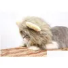 Cat Costumes Lion Mane Costume Hat لشعر لطيف عيد الميلاد عيد ميلاد عيد الفصح حفلات تأثيري الإكسسوارات إسقاط التسليم المنزل Gar DHVCD