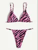 Kobiety stroje kąpielowe Zebra Print Push Up Bikini seksowne bikini 2023 Nowy przyjazd wyściełany stanik stanik stroju kąpielowego żeńskie kobiety kąpielowe kobiety biquini z0613