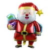 Ny god jul Santa Claus Snowman Navidad Elk Aluminium Film Balloons Happy Christmas Balloons Home Birthday Party Decoration