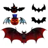 Nya tredimensionella bat pumpa 12 dekorativa klistermärken halloween dekoration pvc vägg klistermärken ingångsdekoration klistermärken