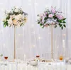 Altezza da 40 a 120 cm) supporto per fiori da sposa in metallo alto con perline per tende elegante lampadario con vasi di fiori in cristallo centrotavola per matrimoni