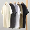 Hommes chemises décontractées hommes pur lin chemise à manches courtes Style chinois haute qualité homme col montant hauts été ample mâle