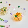 5inch glass bowl salad bowl cute Crown Bowl fruit plate Dish Snack Candy Cake Bowl Ice Cream Cup Microwave Oven Bakware