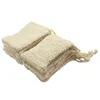 Annan hushållsorganisation 30 Pack Natural Sisal Soap Bag Exfoliating Saver Pouch Holder 230615