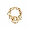 Chain Fit UNO DE 50 Fashion Plated 925 Silver 14K Yellow Gold Charm Gold Armband Niche Jewelry Gift 230615