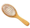 Brosse à cheveux en bois naturel, meilleure pagaie en bambou et brosse à cheveux démêlante avec mini brosse de voyage pour femmes hommes et