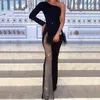 Kvinnors jumpsuits Rompers Party Club Clothing 2023 Slim Fit Sexig Slit High midje Casual Pants One Shoulder Longeple Humpsuit 230616