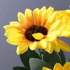 Dried Flowers Simulation of Sunflower Bouquets Fake Home Living Room Dining Table Wedding Decoration Artificial Cheap