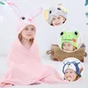 Serviette Mignon Dessin Animé Bébé Polyester Bain Enfants Doux Absorbant Plage S Robe À Capuche