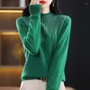 Kadın Sweaters Beliarst Pure Yün Sweater Kadınlar Yarım Yatak Külver Moda Üstü Diamonds Sonbahar ve Kış Örgü Üssü