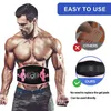 Allenatori addominali core Fitness EMS Massaggio elettrico Corpo Cintura dimagrante Stimolatore muscolare Ricarica USB Allenatore per la vita Perdita di peso 230615