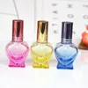 wholesale Colorful 10ml Refillable Perfume Glass Spray Bottle Empty Fragrance Packaging Bottle Cute Heart Shaped Bottle Jhcav