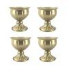 Vases 4PCS Gold For Centerpieces Wedding - 4 Pcs Planter Tables Trumpet Vase Weddings Party Decor