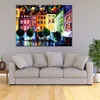 Fine Art Canvas Painting Rouin France Handcrafted Contemporary Artwork Landscape Wall Decoration