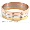 Braceuse de marque New Carter Titanium Steel Bracelet en acier inoxydable Ten Drill Buckle Bracelet à chaud