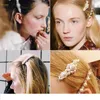 Gratis frakt härlig pärla hårnålar för kvinnor flickor mode metall hårklipp barrette bb hårgrip hårstyling tillbehör