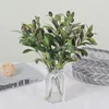 Dekorativa blommor Artificial Olive Branch Silk Plants Home Decoration Pography Props 38cm