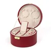 Jewelry Pouches PU Leather Box Red Removable Ring Earring Storage Necklace Pendant Wholesale