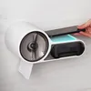 Badrumshyllor Vattentät arrangör Shelf Shampoo Soap Roll Paper WC Lagring Rack Väggmonterade hushållsartiklar Tillbehör 230615