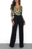 Kvinnors jumpsuits rompers Wide Leg Casual Overalls Sexiga kvinnor V-ringning Lace Elegant Straight Party Jumpsuit Rompers 230615