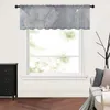 Tenda Trama di marmo Lamina d'oro Cucina Piccola finestra Tulle Sheer Breve Camera da letto Soggiorno Decorazioni per la casa Tende in voile