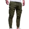 Mens Jeans Casual Joggers Pants Solid Color Men Cotton Elastic Long Trousers Pantalon Homme Military Cargo Leggings 230615
