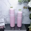 Leere rosa Schaumflasche, Sprühpumpe, Bade-Shampoo-Behälter, gefrostetes Kunststoff-Schaumpaket, 100 ml, 150 ml, SN1548