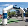 Entrada do arco de corrida inflável de publicidade de impressão personalizada, impressão de sublimação de tinta grande arco de arco inflado, arco de portão de evento esportivo semicir de inflação