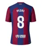 23 24 24 Zestawy pełnego zestawu Camisetas de Football Memphis Pedri Adama Auba Lewandowski koszulka piłkarska Ferran Ansu Fati Gavi F. de Jong Dest Adult Kids with Socks Barcelonas