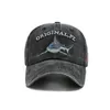 Top Caps Beyzbol Kapakları Erkekler Shark Amerikan Bayrak Erkek Şapkalar Hayvan Şapkası Trump Hip-Pop Günlük ABD Şapka Retro Pamuk Gorras Trucker Hat 230615