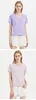 Kvinnors T-skjortor dubbelsidig merceriserad bomullst-shirt Kvinnor och sommar lös rund hals V-ringning ren färg kortärmad
