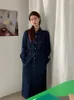 Casual Kleider Herbst Winter 2023 Vielseitig Wasser Waschen Denim Lose Arbeitskleidung Dünne frauen Langarm Kleidung Vintage Y2k Vestido