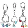 Prata Esterlina 925 para Pandora Charms Autêntico Talão DIY Pingente Feminino Pulseiras Contas Momento Chaveiro Bolsa Pequena Coração