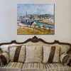 Canvas Art Paul Cezanne Painting Ile de France Landscape 1 ручная работа