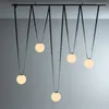 Chandeliers Creative Aluminum Minimalist LED Chandelier Decorative Hanging Lamps Belt Suspension Luminaire Lamp For Dinning Room Bar Bedroom