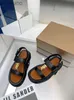Тапочки 2022Designer Vintage Check Slide Slide Sandal Sandals Print Print Furley