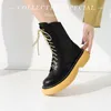 Boots Women Shoes Zip 2023 Winter Ankle Zapatos De Mujer Womens Platform Heels Chunky