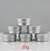 50st/parti 20g aluminium burk 20 ml metall kosmetisk förpackning container professionell kosmetik container toppkvalitet