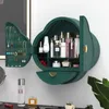 Autre maison jardin salle de bain mural porte-maquillage rond cosmétique boîte de rangement organisateur de bijoux pour femmes soins de la peau beauté Rack 230615