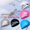 Gorros de natación Buceo flexible Protección para los oídos Elástico Sombrero de silicona Baño Adultos Piscina Gorro de natación Pelo largo Impermeable Deportes de buceo 230616