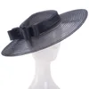 Brede rand hoeden Bucket Womens Vintage Look jaren 1950 Fascinators Bruiloft Kerk Racing Hoofdband Hoofddeksel T449 230615