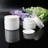 20G 30G 50G Glass Jar White Porcelain Cosmetic burkar med inre PP -foderskydd för läppbalsam Face Cream LMOCI