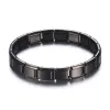 2018 New Fashion Stainless Steel Men Bracelet Punk Elasticity Charm Bracelets Friend Gold Black Silver Color Personality Jewelry Wholesale