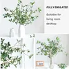 Fleurs décoratives Faux Eucalyptus Feuille Branches Décoration Greem Vert Multi-fonction 73 cm/113 cm En Plastique Fleur Artificielle Maison