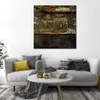 Landscape Canvas Art The Small City Ii Egon Schiele Painting Handmade Living Room Modern Decor